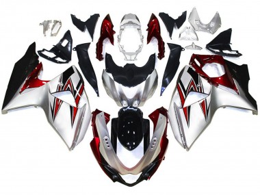 2009-2016 Suzuki GSXR 1000 Motorcycle Fairings - Silver Red Black Canada for Sale