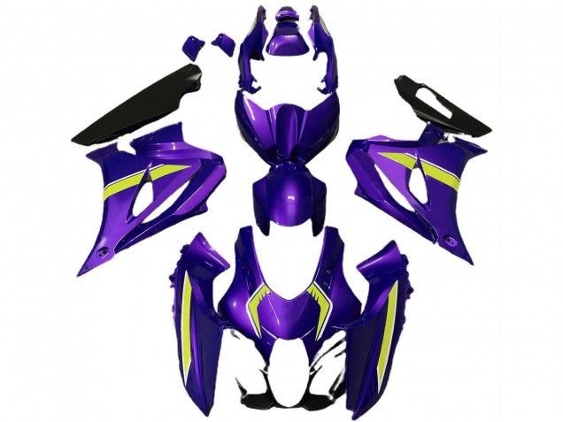 2017-2024 Suzuki GSXR 1000 Motorcycle Fairings - Purple Yellow Style Canada for Sale
