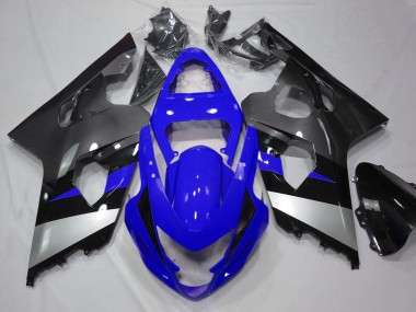 2004-2005 Suzuki GSXR 600 / GSXR 750 Motorcycle Fairings - Blue Silver Grey Black Canada for Sale