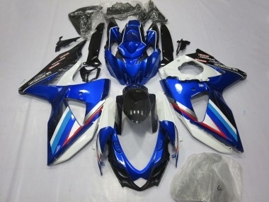 2008-2010 Suzuki GSXR 600 / GSXR 750 Motorcycle Fairings - Blue White Glossy Black Red Canada for Sale