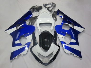 2004-2005 Suzuki GSXR 600 / GSXR 750 Motorcycle Fairings - White Blue Black OEM Style Canada for Sale