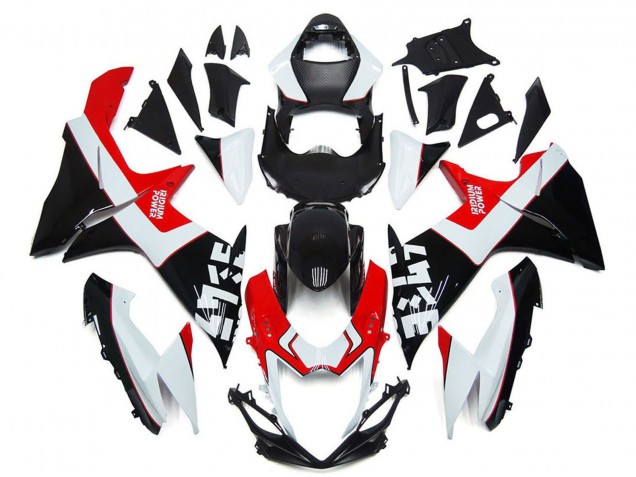 2011-2024 Suzuki GSXR 600 / GSXR 750 Motorcycle Fairings - White Red Glossy Black Canada for Sale