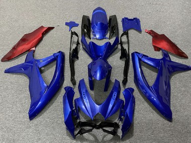 2008-2010 Suzuki GSXR 600 / GSXR 750 Motorcycle Fairings - Blue Red Canada for Sale