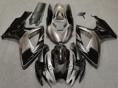 2006-2007 Suzuki GSXR 600 / GSXR 750 Motorcycle Fairings - Dark Silver Glossy Black Canada for Sale