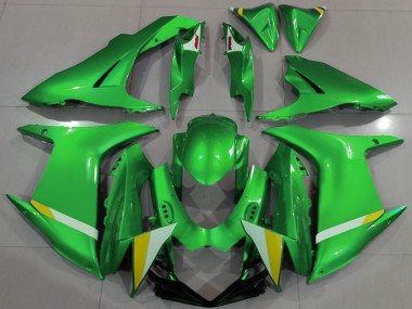 2011-2024 Suzuki GSXR 600 / GSXR 750 Motorcycle Fairings - Green White Yellow Canada for Sale