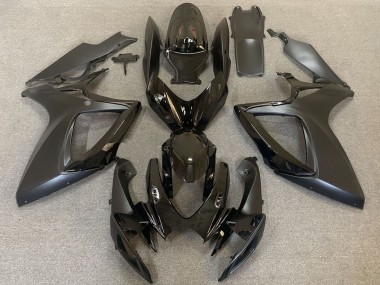 2006-2007 Suzuki GSXR 600 / GSXR 750 Motorcycle Fairings - Glossy Black Matte Black Canada for Sale