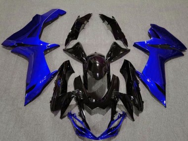 2011-2024 Suzuki GSXR 600 / GSXR 750 Motorcycle Fairing - Blue Glossy Black Canada for Sale