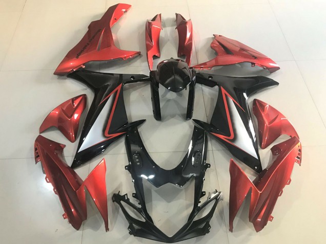 2011-2024 Suzuki GSXR 600 / GSXR 750 Motorcycle Fairings - Orange Silver Glossy Black Canada for Sale