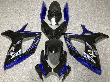2006-2007 Suzuki GSXR 600 / GSXR 750 Motorcycle Fairing - Blue Glossy Black Canada for Sale