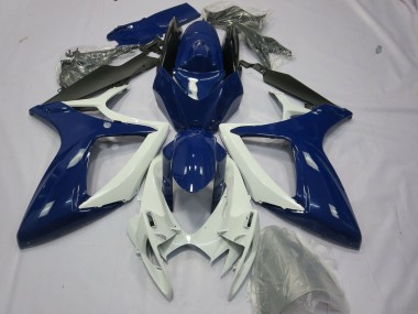 2006-2007 Suzuki GSXR 600 / GSXR 750 Motorcycle Fairings - Blue White Black Canada for Sale