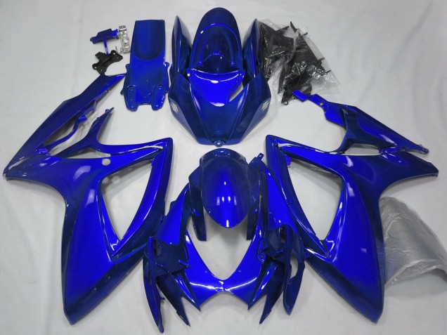 2006-2007 Suzuki GSXR 600 / GSXR 750 Motorcycle Fairings - Glossy Blue Plain Canada for Sale