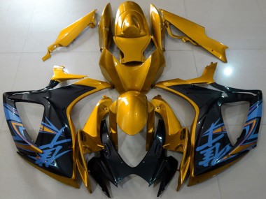 2006-2007 Suzuki GSXR 600 / GSXR 750 Motorcycle Fairings - Gold Black Blue Canada for Sale