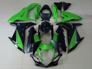 2011-2024 Suzuki GSXR 600 / GSXR 750 Motorcycle Fairings - Green Glossy Black Matte Black Canada for Sale