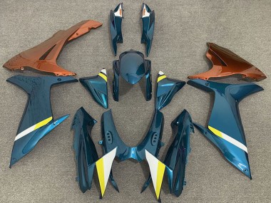 2011-2024 Suzuki GSXR 600 / GSXR 750 Motorcycle Fairings - Light Blue Orange White Yellow Canada for Sale