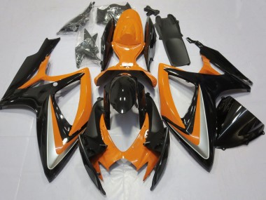 2006-2007 Suzuki GSXR 600 / GSXR 750 Motorcycle Fairing - Orange Glossy Black Canada for Sale