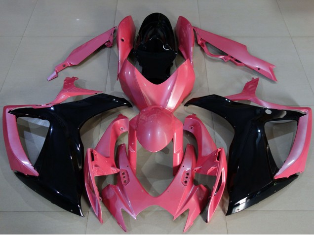 2006-2007 Suzuki GSXR 600 / GSXR 750 Motorcycle Fairings - Pink Glossy Black Canada for Sale