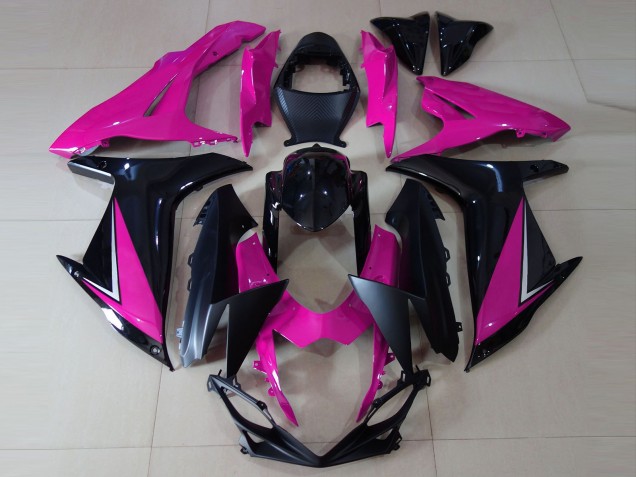 2011-2024 Suzuki GSXR 600 / GSXR 750 Motorcycle Fairings - Pink Glossy Black Matte Black Canada for Sale