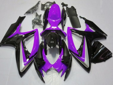 2006-2007 Suzuki GSXR 600 / GSXR 750 Motorcycle Fairings - Purple Glossy Black Canada for Sale