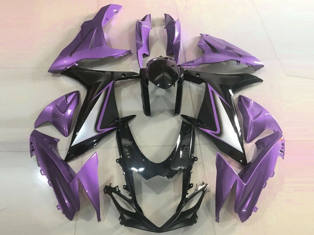 2011-2024 Suzuki GSXR 600 / GSXR 750 Motorcycle Fairings - Purple Glossy Black Canada for Sale