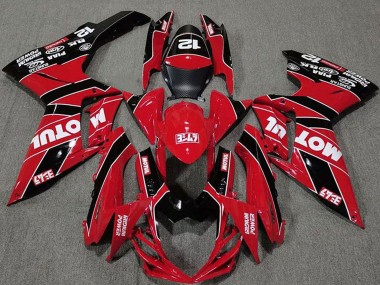 2011-2024 Suzuki GSXR 600 / GSXR 750 Motorcycle Fairings - Red Black Motul Canada for Sale