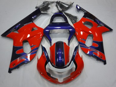 2001-2003 Suzuki GSXR 600 / GSXR 750 Motorcycle Fairings - Red Blue Glossy Black Canada for Sale