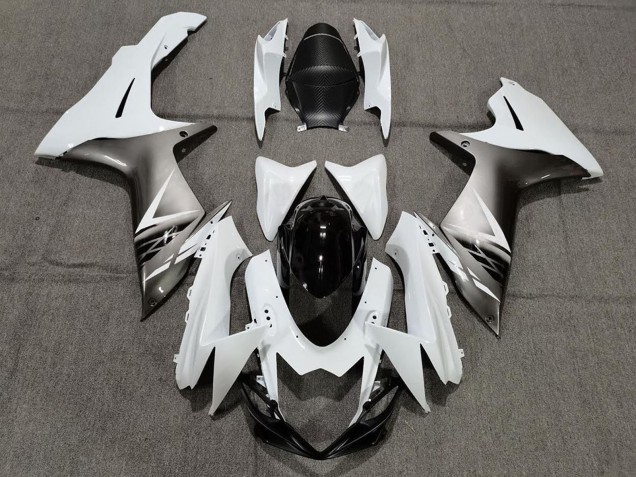2011-2024 Suzuki GSXR 600 / GSXR 750 Motorcycle Fairings - White Grey Black Canada for Sale
