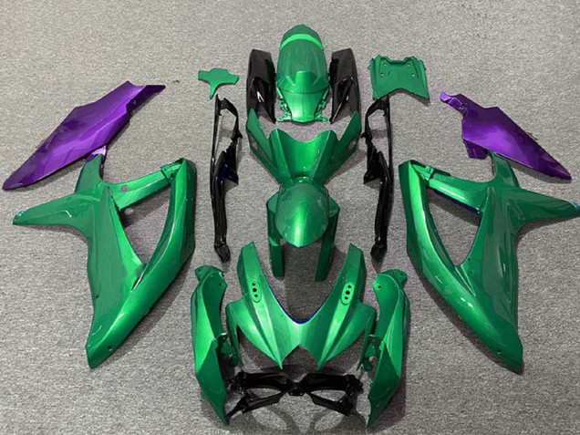 2008-2010 Suzuki GSXR 600 / GSXR 750 Motorcycle Fairings - Green Purple Canada for Sale