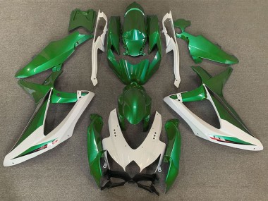 2008-2010 Suzuki GSXR 600 / GSXR 750 Motorcycle Fairings - White Green OEM Style Canada for Sale