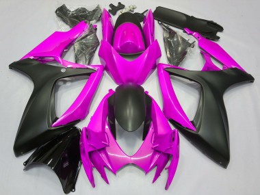 2006-2007 Suzuki GSXR 600 / GSXR 750 Motorcycle Fairing - Pink Matte Black Canada for Sale