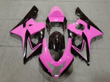 2004-2005 Suzuki GSXR 600 / GSXR 750 Motorcycle Fairings - Pink Glossy Black Canada for Sale