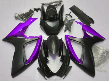 2006-2007 Suzuki GSXR 600 / GSXR 750 Motorcycle Fairings - Matte Black Purple Canada for Sale