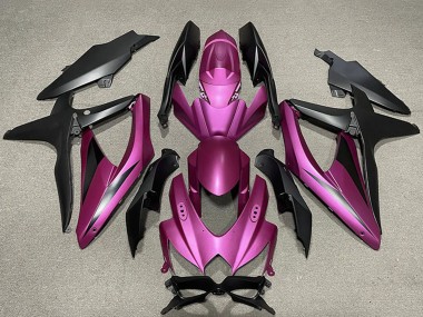 2008-2010 Suzuki GSXR 600 / GSXR 750 Motorcycle Fairings - Purple Matte Black Canada for Sale
