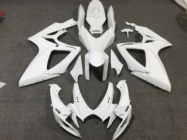 2006-2007 Suzuki GSXR 600 / GSXR 750 Motorcycle Fairings - White Canada for Sale