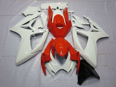 2006-2007 Suzuki GSXR 600 / GSXR 750 Motorcycle Fairings - White Red Canada for Sale