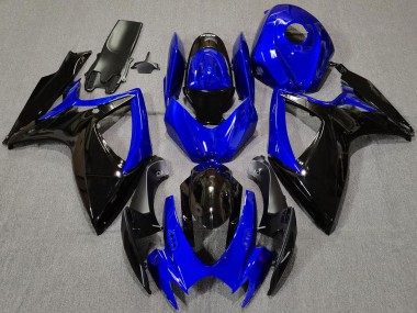 2006-2007 Suzuki GSXR 600 / GSXR 750 Motorcycle Fairings - Blue Glossy Black Canada for Sale