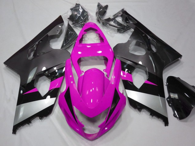 2004-2005 Suzuki GSXR 600 / GSXR 750 Motorcycle Fairings - Pink Silver Black Canada for Sale