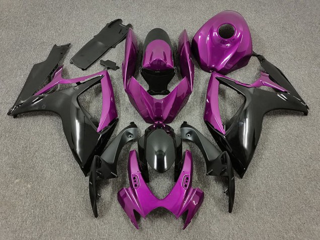 2006-2007 Suzuki GSXR 600 / GSXR 750 Motorcycle Fairings - Purple Black Canada for Sale