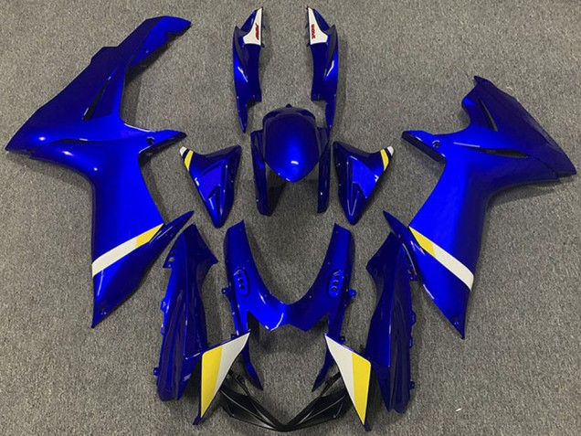 2011-2024 Suzuki GSXR 600 / GSXR 750 Abs Motorcycle Fairings - Blue White Yellow Canada for Sale