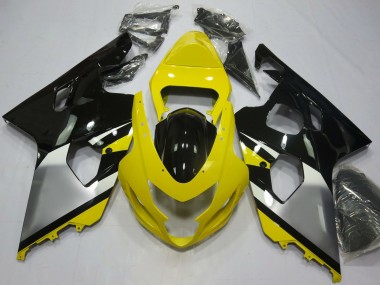 2004-2005 Suzuki GSXR 600 / GSXR 750 Motorcycle Fairings - Yellow Silver Black OEM Style Canada for Sale