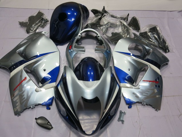 1996-2007 Suzuki GSXR 1300 Motorcycle Fairing - Silver Blue Canada for Sale