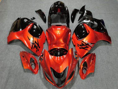 2008-2020 Suzuki GSXR 1300 Motorcycle Fairings - Candy Orange Glossy Black Canada for Sale