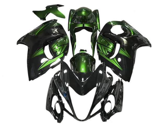 2008-2020 Suzuki GSXR 1300 Motorcycle Fairings - Glossy Black and Deep Green Canada for Sale