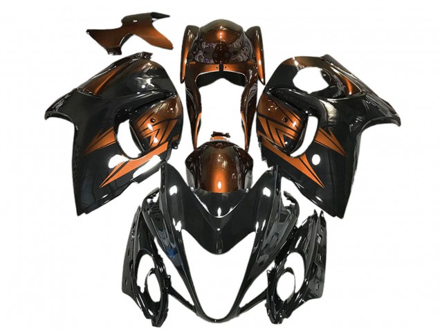 2008-2020 Suzuki GSXR 1300 Motorcycle Fairings - Glossy Black and Deep Orange Canada for Sale