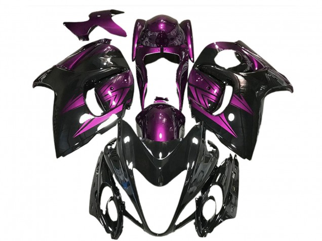 2008-2020 Suzuki GSXR 1300 Motorcycle Fairings - Glossy Black and Deep Purple Canada for Sale