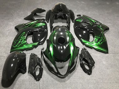2008-2020 Suzuki GSXR 1300 Motorcycle Fairings - Glossy Black and Green Canada for Sale