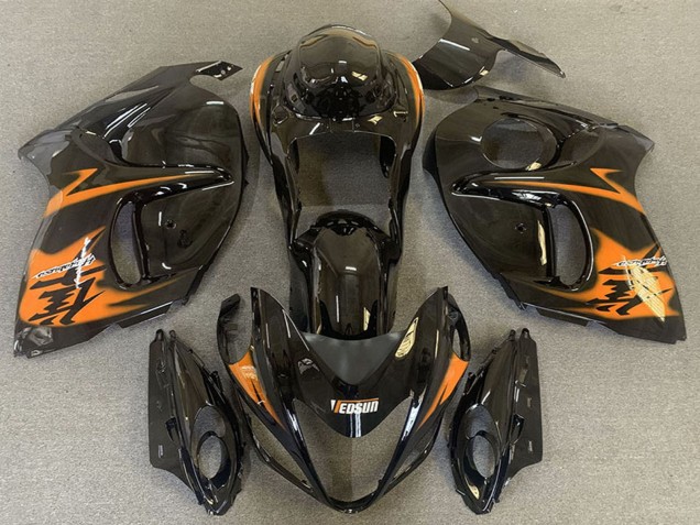 2008-2020 Suzuki GSXR 1300 Motorcycle Fairings - Glossy Black Orange Canada for Sale