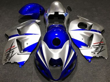 1996-2007 Suzuki GSXR 1300 Motorcycle Fairings - Silver Blue Canada for Sale