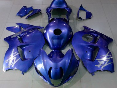 1996-2007 Suzuki GSXR 1300 Motorcycle Fairings - Glossy Blue Silver Logo Canada for Sale