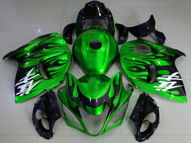 2008-2020 Suzuki GSXR 1300 Motorcycle Fairings - Glossy Green Black Canada for Sale