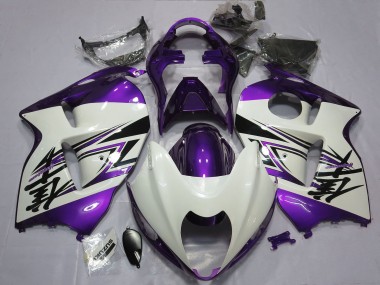 1996-2007 Suzuki GSXR 1300 Motorcycle Fairings - Glossy White Purple Canada for Sale